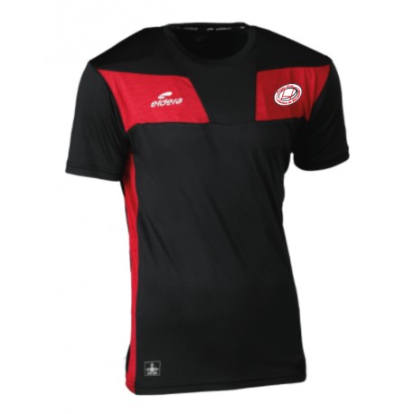 T-Shirt 10NAMIK Noir/Rouge + Logo club
