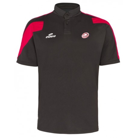 Polo ACTION Noir/Rouge + Logo club