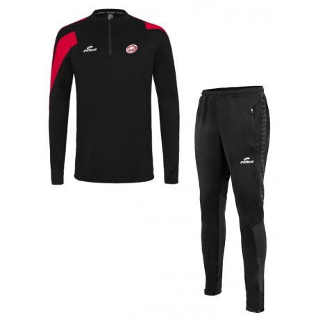 Sweat + Pantalon ACTION Noir/Rouge + Logo club