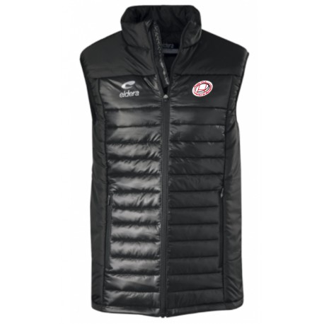 Doudoune Sans Manches VORTEX Noir + Logo club