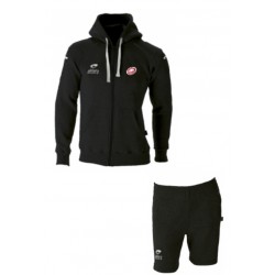 Veste + Bermuda BATLEBOA Noir avec cordons rouge + Logo club