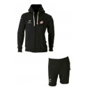 Veste + Bermuda BATLEBOA Noir avec cordons rouge + Logo club