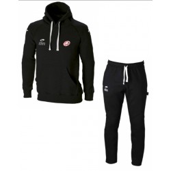 Sweat + Pantalon BATLEBOA Noir avec cordons rouge + Logo club