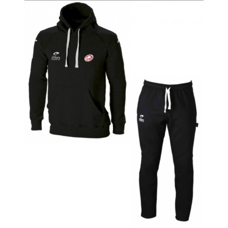 Sweat + Pantalon BATLEBOA Noir avec cordons rouge + Logo club