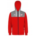 Veste COBRA Rouge/Gris + Logo club