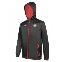 Coupe-Vent ZEPHYR Noir/Rouge + Logo club